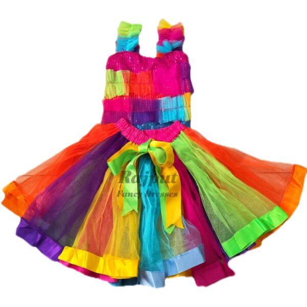 Multicolor Skirt Top Costume-B