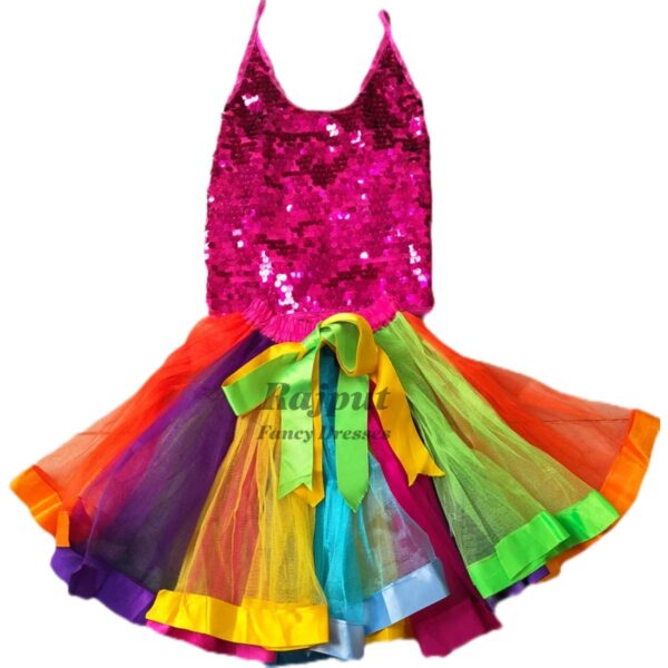 Multicolor Skirt Top Costume-A