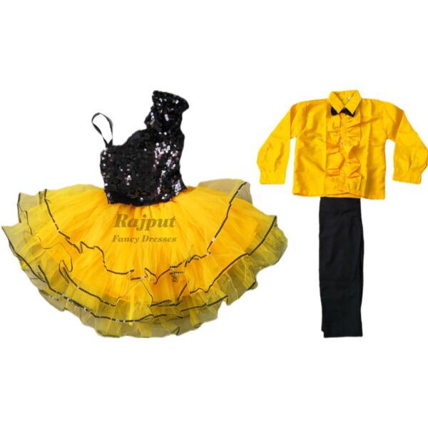Couple Dance Western Costume (Yellow/Black)