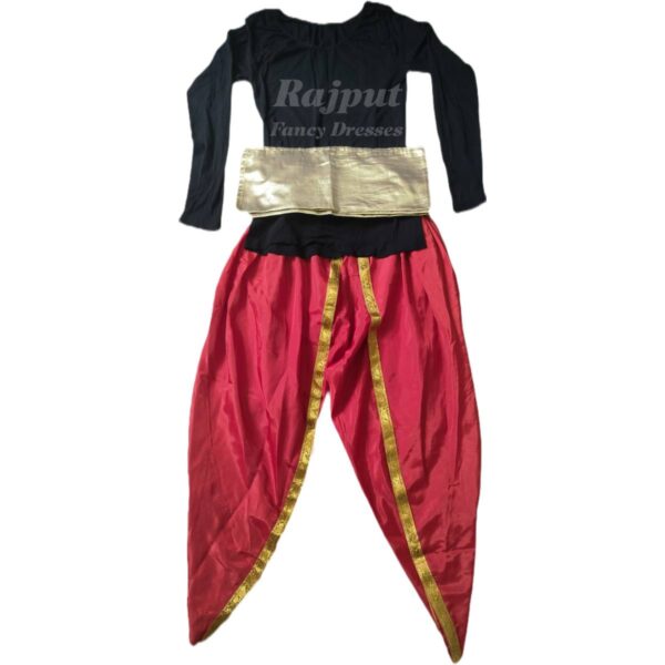 Red Dhoti with Black Top - Image 2