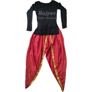 Red Dhoti with Black Top