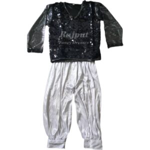 Silver Harram with Black Top